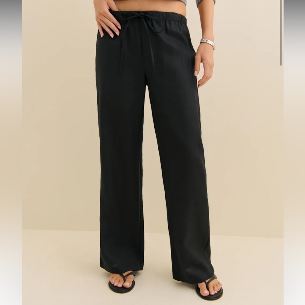 Reformation Olina Wide-Leg Linen Pants